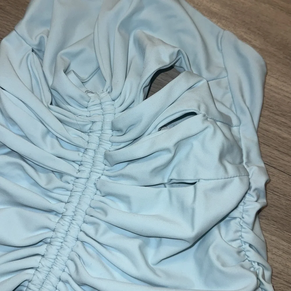 Tiger Mist Mini Ruched Dress - Picture 4 of 4